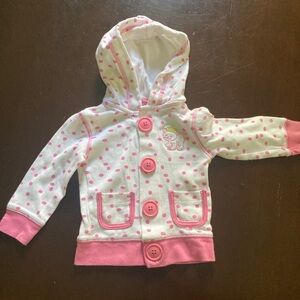 Pink/White Polka Dot Cat Sweater